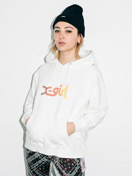 X-girl(エックスガール)GRADATION MILLS LOGO BABY SWEAT HOODIE