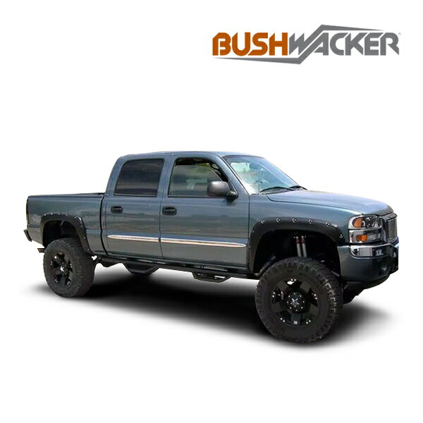 Over Fender - 【BUSHWACKER 正規品】 99-07y GMC シエラ 1500/2500/3500 オーバーフェンダー/ポケットスタイル マットブラック フェンダーフレア 1台分セット 40917-02-2 ブッシュワーカー