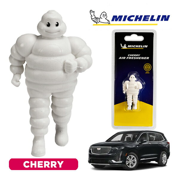 【MICHELIN 正規品】芳香剤 エアフレッシュナー フレグランス チェリー 取り付け簡単 カー用品 ミシュランマン ビバンダム マスコット ミシュラン キャデラック XT6