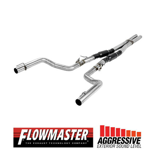 【楽天スーパーセール★エントリーでP10倍！】【FLOWMASTER 正規品】アウトローキャタバックエキゾーストシステム 17-23y チャージャー R/T 5.7L 817779 フローマスター