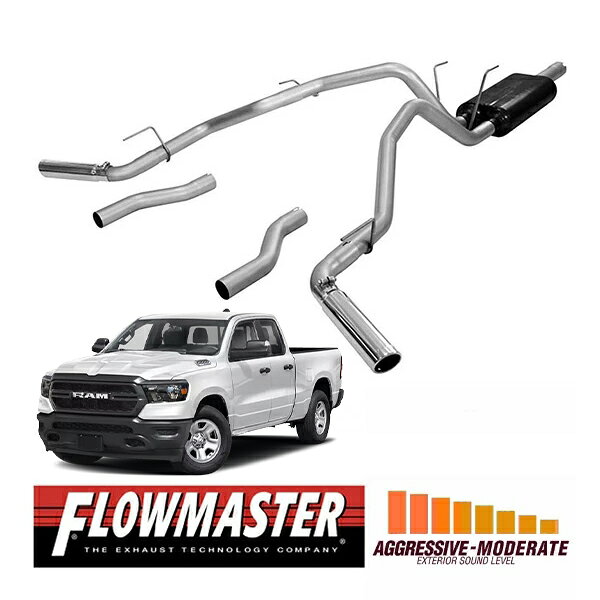 【楽天スーパーセール★エントリーでP10倍！】【FLOWMASTER 正規品】アメリカンサンダーキャタバックエキゾーストシステム 09-23y ラム 1500 4.7L/5.7L 817490 フローマスター