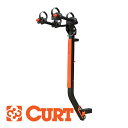 【4/25限定★エントリー必須！2人に1人ポイントバック！】【CURT 正規品】サイクルキャリア バイクラック サイクルラック ACTIVELINK対応 18410 2インチ角 ヒッチレシーバー対応 アクティブシャンク付 パウダーコート仕上げ 自転車 2台積載 合計81kgまで