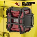 【Rugged Ridge 正規品】テールライトガード テールランプガード 左右セット スチール製 パウダーコート仕上げ ジープ JL ラングラー 純正LEDテール装着車 ラギッドリッジ