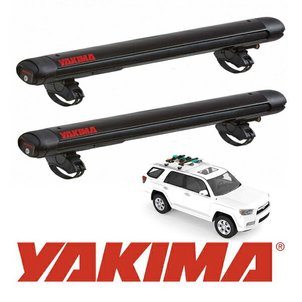 【YAKIMA 正規品】スノーボードキャリア ファットキャットEVO6 8003096 スキー板6組/スノボ4枚積載可 キー付 ミラーブラック仕上げ エボリューション4 ルーフマウントスキー ヤマキ