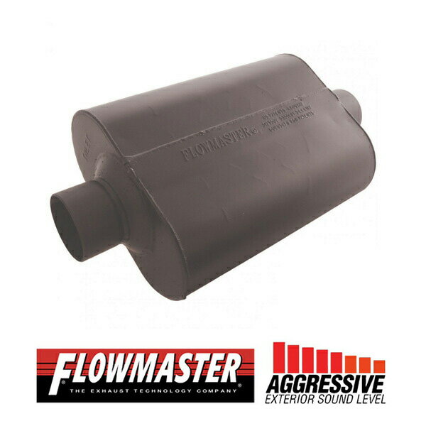 FLOW MASTER / フローマスター スーパー 44 マフラー #943045 Center in 3.00"/Center out 3.00" - Aggresive Sound