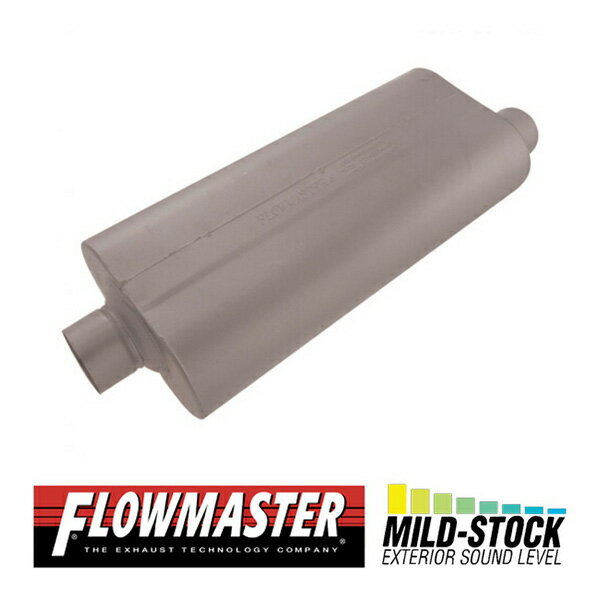 FLOW MASTER / フローマスター 70 マフラー #53072 Center in 3.00"/Offset out 3.00" - Mild Sound シボレー/ダッジ/GMC アバランチ/アバランチ 1500/シルバラード 1500/サバーバン 1500/タホ/ダコタ/シエラ 1500/ユーコン/ユーコン XL 1500