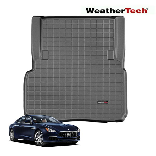 【大感謝祭★エントリーでP10倍！】【WeatherTech 正規品】マセラティ クアトロポルテ MQP系 平成25年4月-令和7年7月 オールウェザー リアカーゴプロテクター カーゴマット ラゲッジマット カーゴライナー トランクマット ブラック 40676 リア 後部座席 ウェザーテック