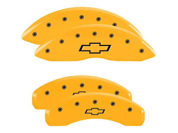 【大感謝祭★エントリーでP10倍！】【MGP 正規品】 06-09y シボレー トレイルブレイザー EXT 専用設計 ブレーキ キャリパーカバー イエロー ボウタイロゴ アルミ製 14030SBOWYL