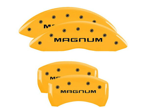 【楽天スーパーセール★エントリーでP10倍！】【MGP 正規品】 05-08y ダッジ マグナム 専用設計 ブレーキ キャリパーカバー イエロー マグナムロゴ アルミ製 12005SMGMYL 1台分 セット