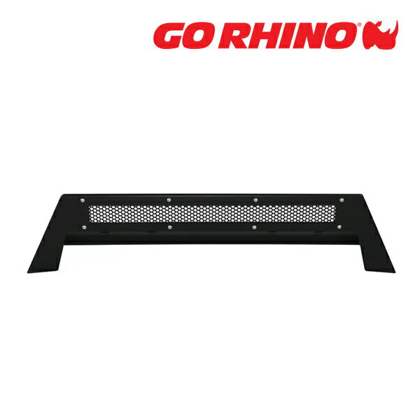 GO RHINO BR5/BR6 フロントバンパー LEDライトバーマウント テクスチャーブラック 26373T トヨタ ハイラックス GUN125 | タンドラ クルーマックス/ダブルキャブ ゴーライノ