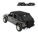 BESTOP Trektop ベストップ トレックトップ ソフトトップ ファストバック 幌 ジープ JL ラングラー 4ドア ブラックダイヤモンド 5686335 56863-35