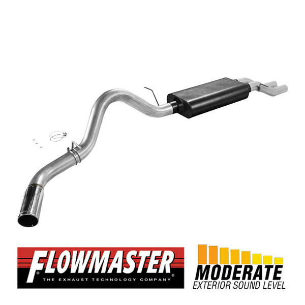 【FLOWMASTER 正規品】アメリカンサンダーキャタバックエキゾーストシステム 01-03y シルバラード シエラ 1500 6.0L 17350 フローマスター