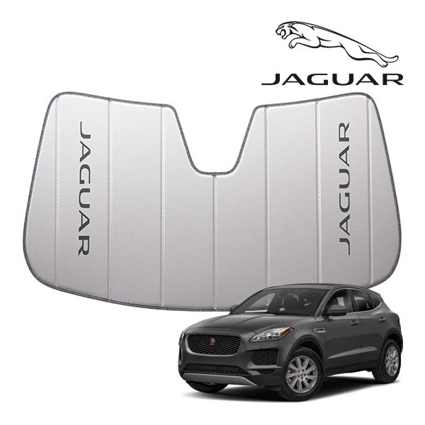 【専用設計】USジャガー純正/UVS100 高品質 ロゴ入 サンシェード/日除け JAGUAR ジャガー 2018y- E-PACE E-ペース 専用バッグ付