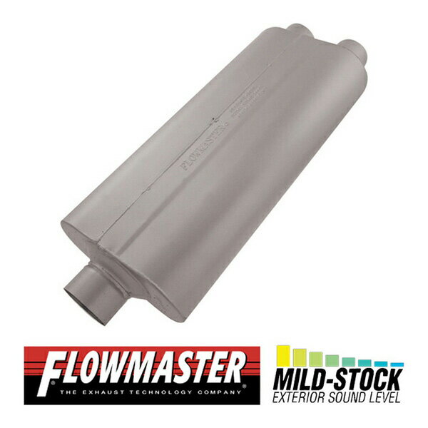 FLOW MASTER / フローマスター 70 マフラー 530702 Center in 3.00 /Dual out 2.50 - Mild Sound シボレー/GMC C1500/C2500/K1500/K2500