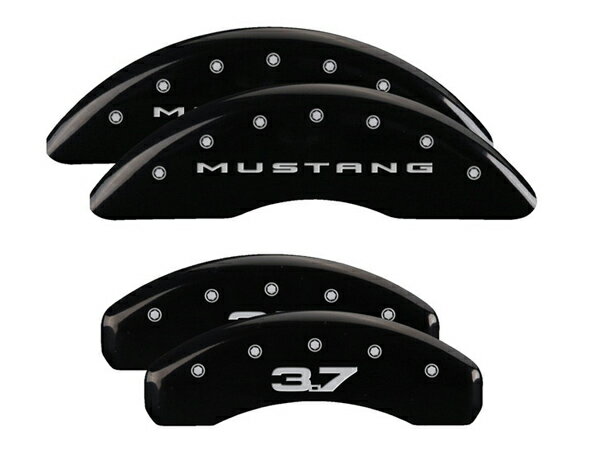 【楽天スーパーセール★エントリーでP10倍！】【MGP 正規品】 15-21y フォード マスタング 専用設計 ブレーキ キャリパーカバー ブラック マスタング 3.7ロゴ アルミ製 10204SM32BK