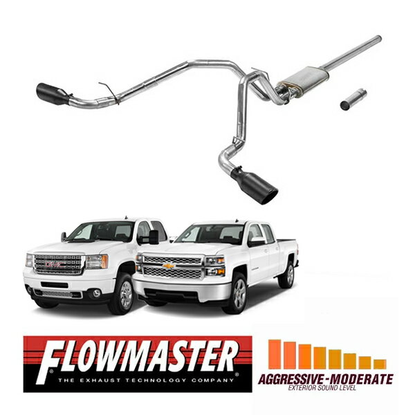 【FLOWMASTER 正規品】フローFXキャタバックエキゾーストシステム 09-13y シルバラード シエラ?1500 5.3L フローマスター