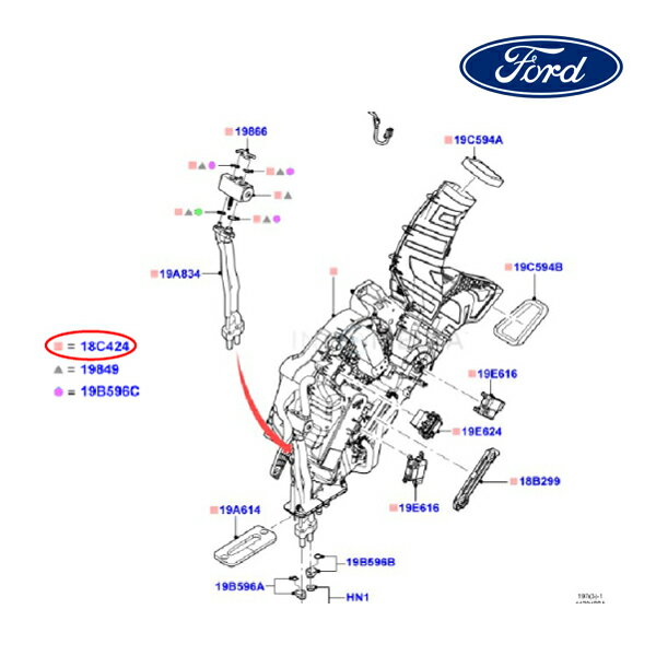 【FORD/フォード純正品】 A/C エアコン エバポレーター リア 11-15y,16y- エクスプローラー DB5Z19850F