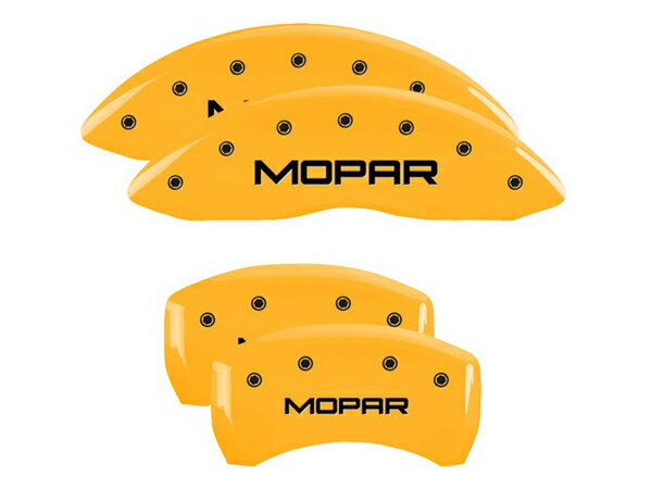【MGP 正規品】 ダッジ チャージャー マグナム チャレンジャー 専用設計 ブレーキ キャリパーカバー イエロー MOPARロゴ 12005SMOPYL
