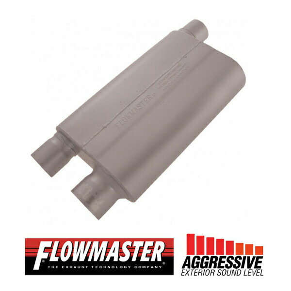 FLOW MASTER / フローマスター 80 Cross Flowマフラー #43083 Offset in 3.00