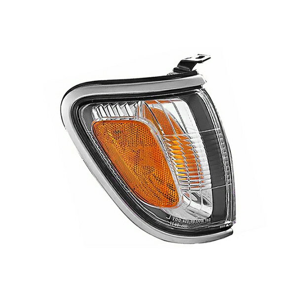 【DEPO 正規品】コーナーランプ パークシグナルランプ サイドマーカーランプ フロント 純正タイプ 右側 RH 助手席側 シルバーパールベゼル バルブ付 01-04y トヨタ タコマ