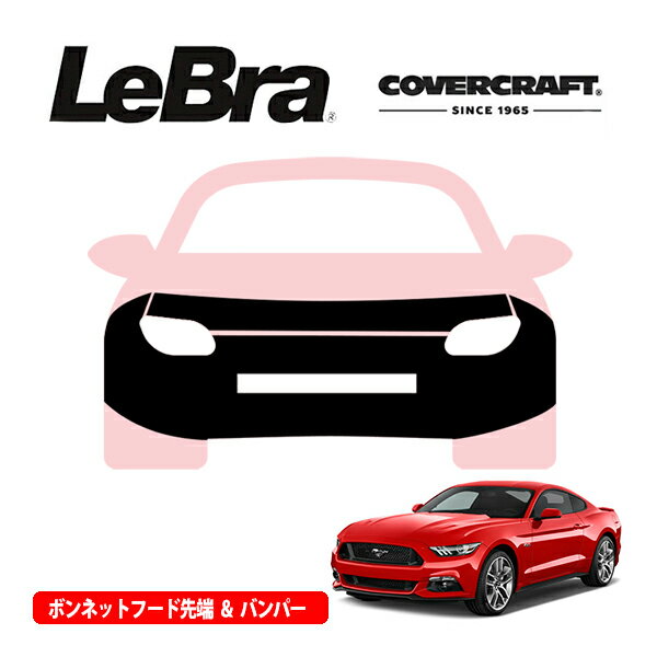 【CoverCraft/LeBra 正規品】専用設計 ノーズブラ フルタイプ フルブラ フロントエンドカバー フードカバー フロントカバー フロントマスク 虫除け 飛び石 対策 15-16y フォード マスタング GT パフォーマンスパッケージ無車用 カバークラフト