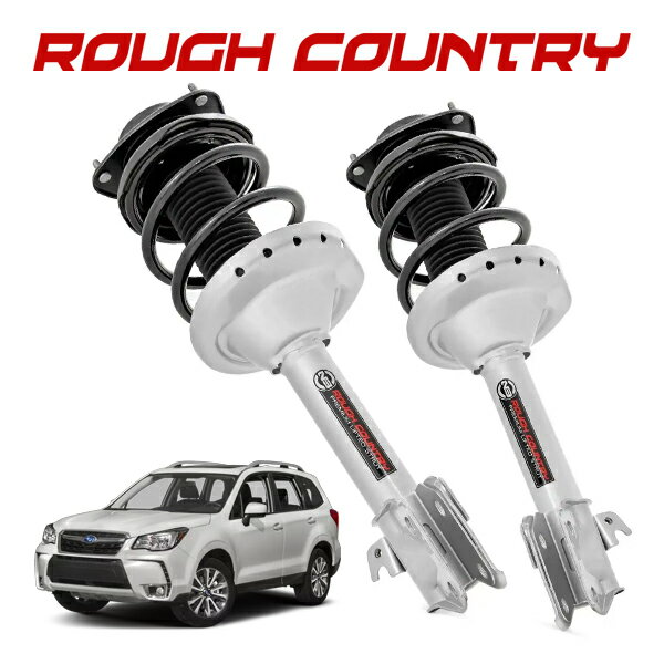 【ブラックフライデー★エントリーでP10倍！】【ROUGH COUNTRY 正規品】ショックアブソーバー 2インチアップ 501107 フロント 左右セット プレミアム N3 リフトストラット スバル フォレスター SJ系