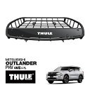 【THULE 正規品】キャニオンXT ルーフラック ルーフバスケット ルーフキャリア 859XT パウダーコート仕上げ マットブラック 内寸サイズ 104cm×...