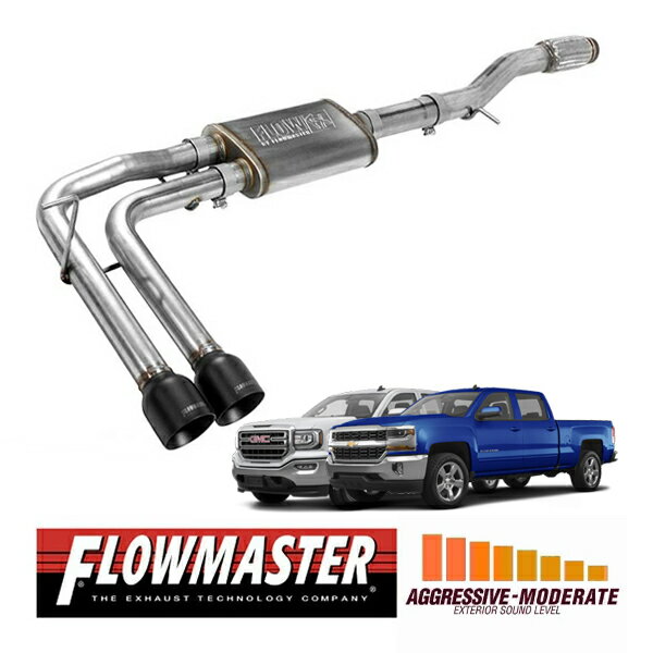 【FLOWMASTER 正規品】フローFXキャタバックエキゾーストシステム 14-19y シルバラード シエラ 1500 4.3L/5.3L 717787 フローマスター