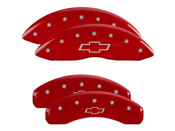 【MGP 正規品】 02-05y シボレー トレイルブレイザー EXT 専用設計 ブレーキ キャリパーカバー レッド ボウタイロゴ アルミ製 14031SBOWRD