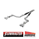 【4/25限定★エントリー必須！2人に1人ポイントバック！】【FLOWMASTER 正規品】アウトローキャタバックエキゾーストシステム 15-16y チャレンジャー R/T 5.7L 817717 フローマスター