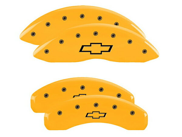 【MGP 正規品】 02-05y シボレー トレイルブレイザー EXT 専用設計 ブレーキ キャリパーカバー イエロー ボウタイロゴ アルミ製 14031SBOWYL