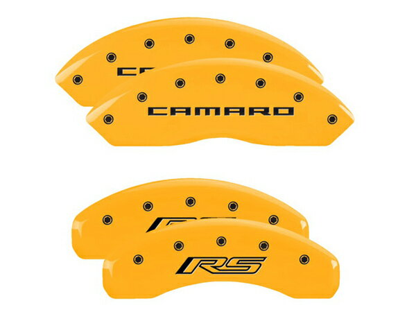 【大感謝祭★エントリーでP10倍！】【MGP 正規品】 16-21y シボレー カマロ 専用設計 ブレーキ キャリパーカバー イエロー カマロ RSロゴ (5 6世代) アルミ製 14240SCR5YL