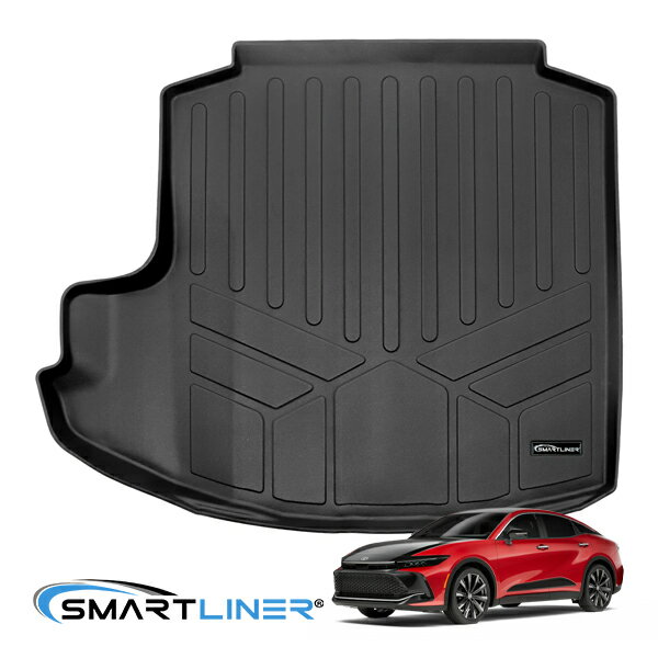 【SMARTLINER 正規品】専用設計 オールウェザー リアカーゴプロテクター カーゴマット ラゲッジマット カーゴライナー トランクマット SMARTLINERロゴプレート付 トヨタ クラウン クロスオーバー 35系 スマートライナー
