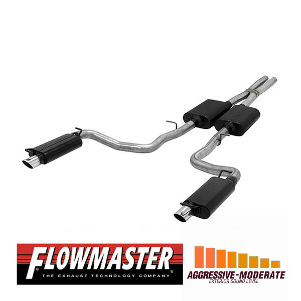 【FLOWMASTER 正規品】アメリカンサンダーキャタバックエキゾーストシステム 15-23y チャレンジャー SXT 3.6L 817737 フローマスター