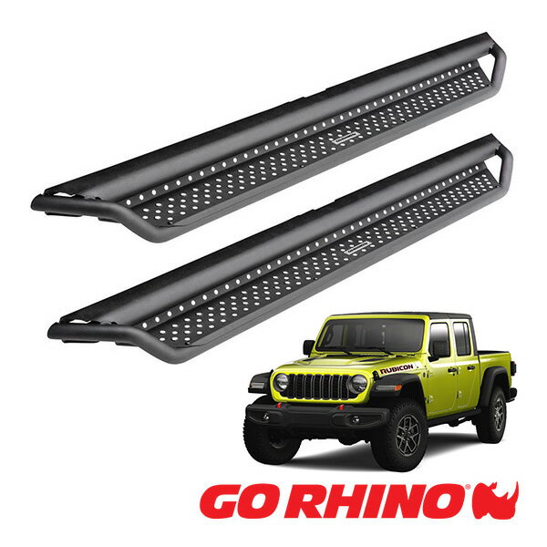 【GO RHINO 正規品】ドミネイター エクストリーム Dominator Xtreme D1シリーズ サイドステップ ロックスライダー テクスチャーブラック D14516T ジープ JT グラディエーター ゴーライノ(2)