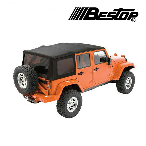 【BESTOP 正規品】BESTOP OEX ソフトトップ(交換用) ブラック 7933935 07-09y JK ラングラー 前期 4ドア