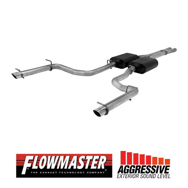 【FLOWMASTER 正規品】アメリカンサンダーキャタバックエキゾーストシステム 11-14y チャレンジャー R/T 300 5.7L 2WD/4WD共通 817508