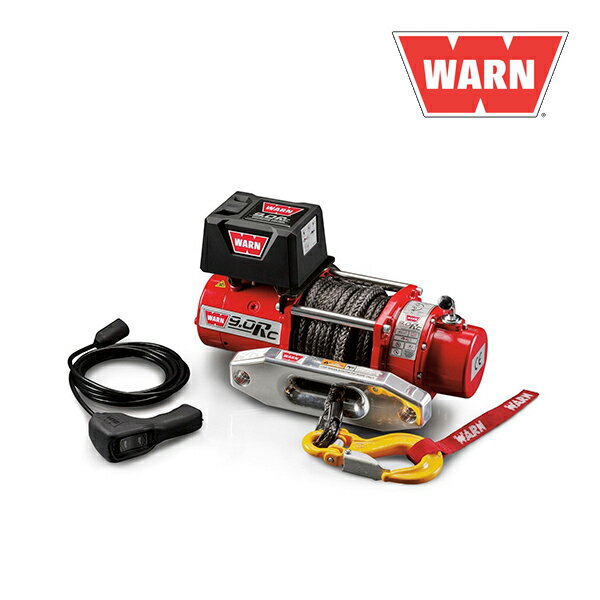 【WARN (ウォーン) USA正規品】 ウインチ (ウィンチ) ワーン アルティメイトパフォーマンスシリーズ 9.0RC/WINCH シンセティックロープ ロープ長さ:15m x 9.5mm 最大牽引力:4,080kg 電圧:12V 71550