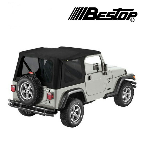 【BESTOP 正規品】BESTOP OEMハードウェア用 ソフトトップ(交換用) ブラック 7984117 97-06y TJラングラー