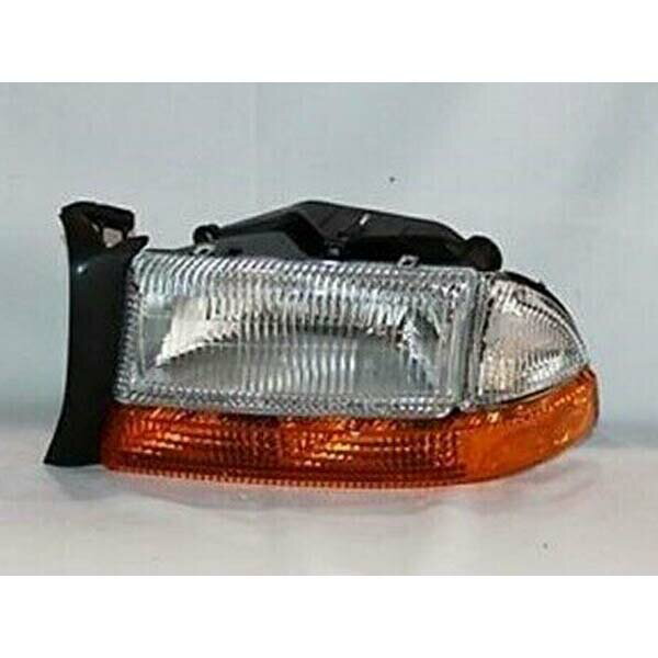 【楽天スーパーセール★エントリーでP10倍！】97-04y ダッジ ダコタ ヘッドランプ ヘッドライト ハロゲン 純正タイプ 左側 LH 運転席側 バルブ付 TYC製