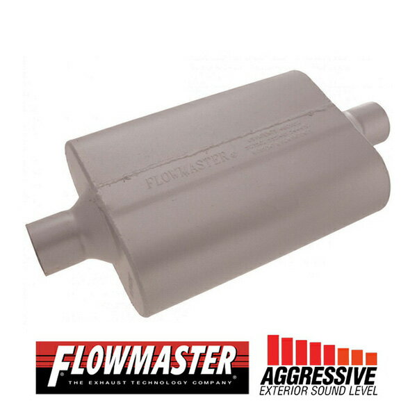FLOW MASTER / フローマスター 40 デルタ フロー マフラー #942440 Center in 2.25"/Center out 2.25" - Aggresive Sound