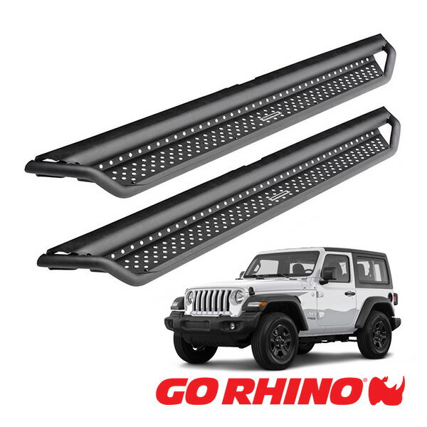 【GO RHINO 正規品】ドミネイター エクストリーム Dominator Xtreme D1シリーズ ロックスライダー テクスチャーブラック D14927T ジープ JL ラングラー 2ドア ゴーライノ