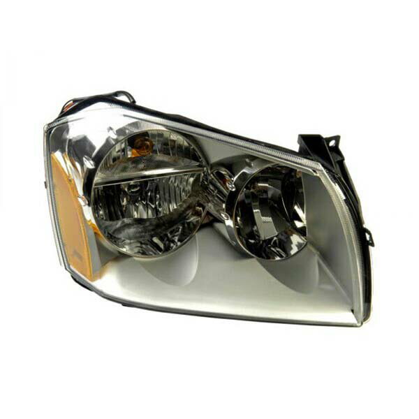 05-06y ダッジ マグナム ヘッドランプ ヘッドライトクロームベゼル 純正タイプ 右側 RH 助手席側 バルブ付 DORMAN製