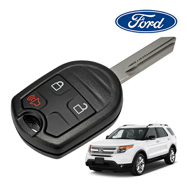 FORD純正 ロゴ入 キーレスリモコン付 ブランクキー 164R8084 3ボタンタイプ スペアキー イグニッションキー 11-15y フォード エクスプローラーXLT ディーラー車