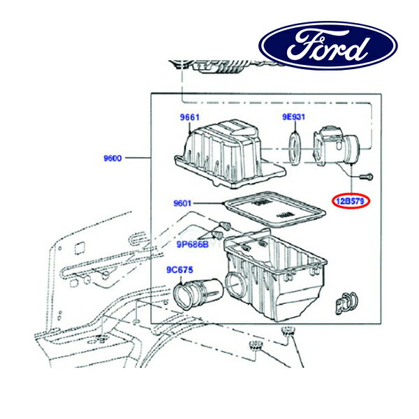 フォード純正 エア フロー センサー 1L2Z12B579AAA 02-03y エクスプローラー