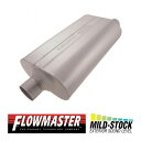 FLOW MASTER / フローマスター スーパー 50 マフラー 52557 Center in 2.50 /Offset out 2.50 - Mild Sound ダコタ/デュランゴ/ナイトロ/ラム 1500/ラム 2500/ラム 3500/エクスプローラー/グランド チェロキー/リバティ/フォーランナー/FJクルーザー/タコマ