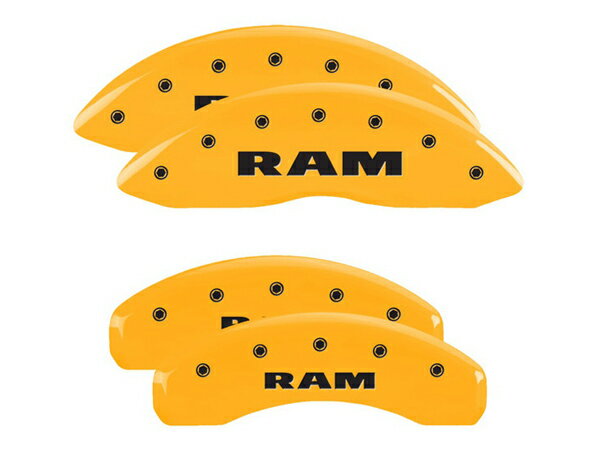 【楽天スーパーセール★エントリーでP10倍！】【MGP 正規品】 02-05y ダッジ ラム1500 ラムバン 専用設計 ブレーキ キャリパーカバー イエロー ラムロゴ アルミ製 12134SRAMYL