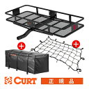 CURT製 カート カーゴキャリア ヒッチカーゴ 18152 2インチ(5.08cm) + オリジナル カーゴネット + 防水バッグ 付属 ◇