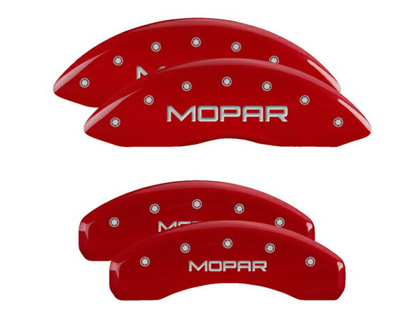 【楽天スーパーセール★エントリーでP10倍！】【MGP 正規品】 ダッジ 06-10y ラムピックアップ 1500 デュランゴ 専用設計 ブレーキ キャリパーカバー レッド MOPARロゴ 12043SMOPRD