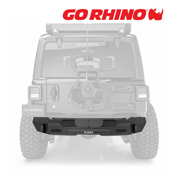 【5/25限定★エントリー必須！2人に1人ポイントバック！】GO RHINO Trailline トレイルライン Stubby スタビー リアバンパー テクスチャーブラック 27210T ジープ JK ラングラー 2ドア/4ドア ゴーライノ